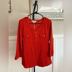 Lucky Brand Red Blouse